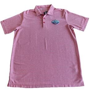 NWT Antigua New Orleans Pelicans Esteem Stripe Polo Shirt Size Men's Large
